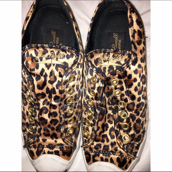 Converse Jack Purcell cheetah print shoes!
