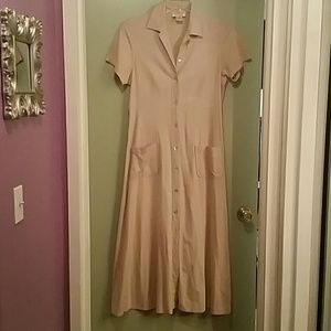 Dress, Button Down Flared