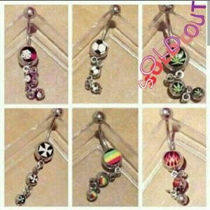 Brand 🆕 14g Dangle Belly Button Rings!!