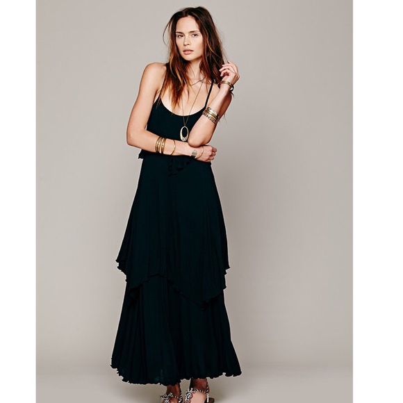 Free people tiered maxi dress Clearance