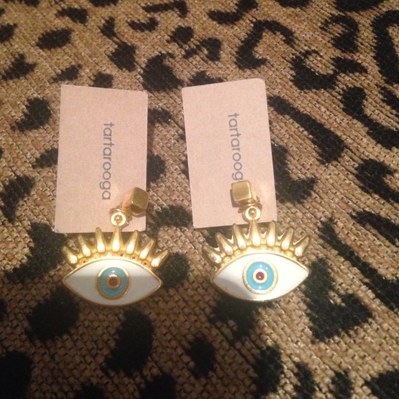 Evil eye earrings