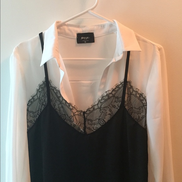 Nasty gal lace slip dress - worn once