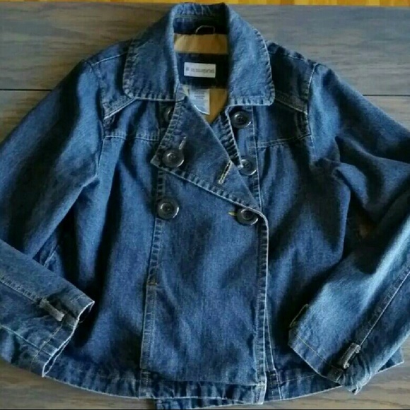 No boundaries Jean jacket, pea coat cut