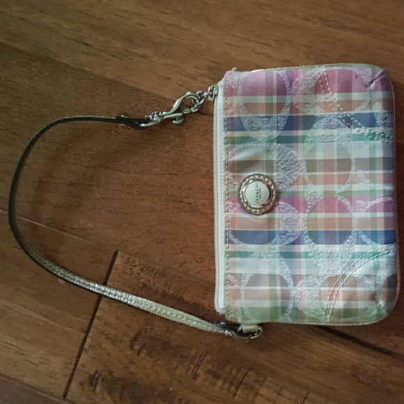 Authentic mini Coach wristlet