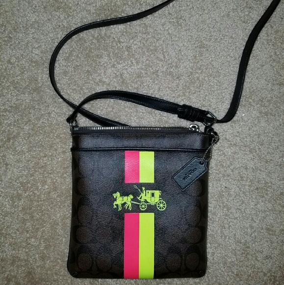 Coach neon crossbody