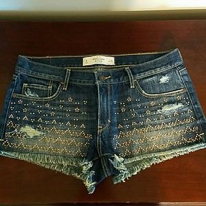 Abercrombie and Fitch Jean shorts with design
