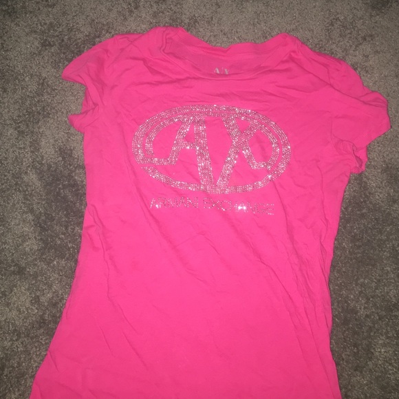 Armani exchange pink t-shirt, perfect condition