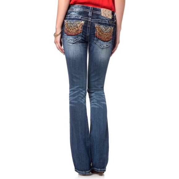 Solar Flare Bootcut Miss Me's - Picture 2 of 4