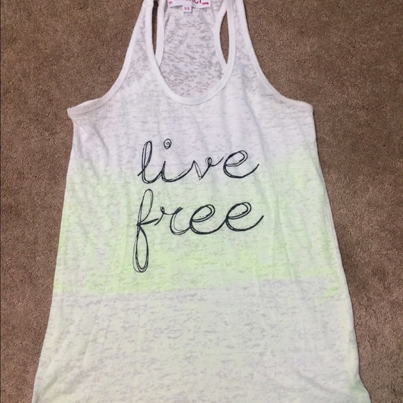 "Live Free" tank top