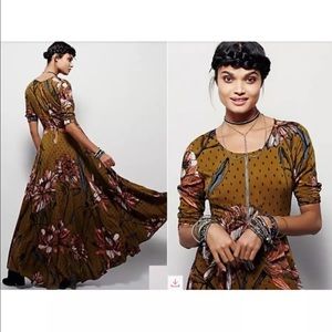 Free People Boho Maxi Dress First Kiss