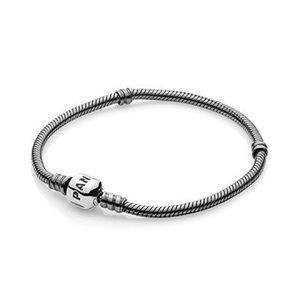 Oxidized sterling silver Pandora bracelet