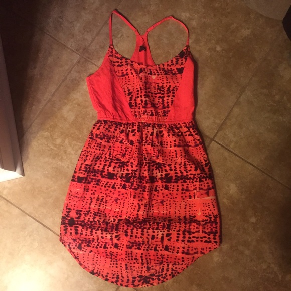 Hurley coral beach dress size small