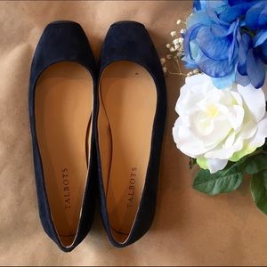 Talbots Navy Ballet Flats - Size 6.5 - Worn Once!