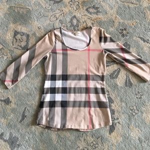 Burberry Brit 3/4 sleeve top