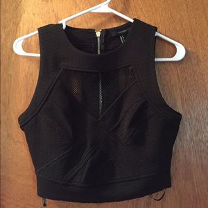 Mesh crop top