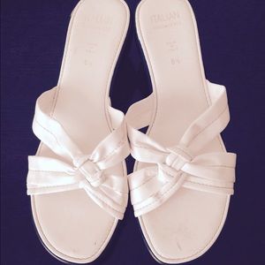 White sandals