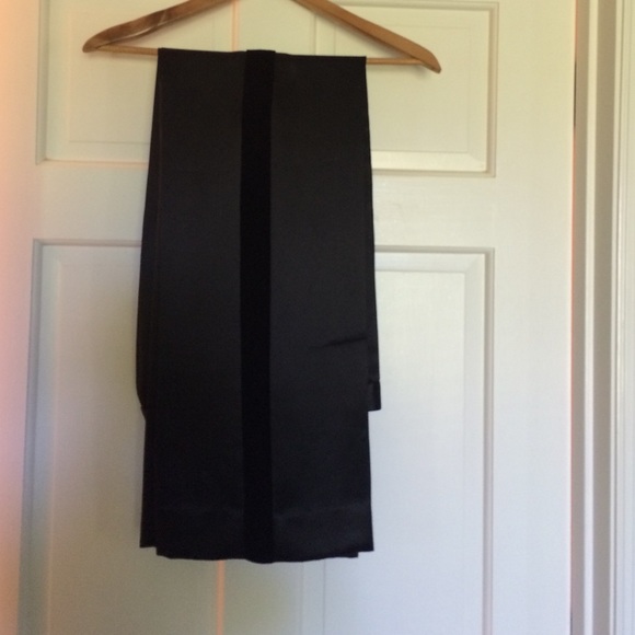 Gianfranco Ferre silk and velvet tuxedo pants.