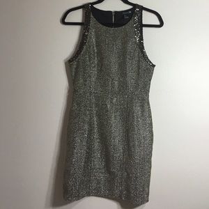 Forever 21 Gold halter top dress