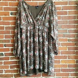 Torrid brown floral dress size 4x