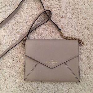 Kate Spade Grey Envelope Crossbody
