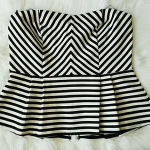 Forever 21 strapless peplum top size 3x