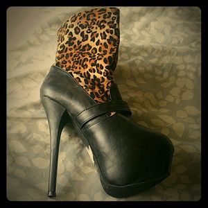 Cheetah print stilettos