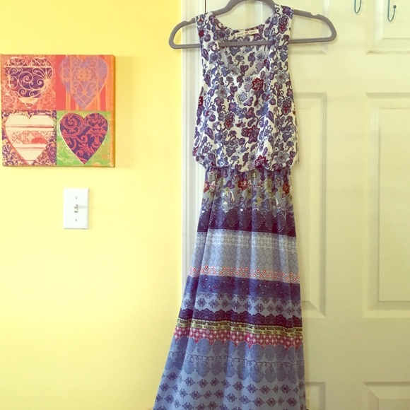 Floral T shirt Maxi Dress