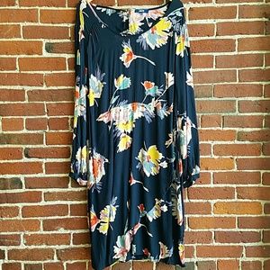 Asos blue floral dress size 18