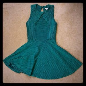 Opening Ceremony Stripe Aqua Blue Stretchy Dress 2