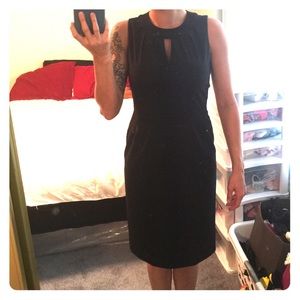 Classy black knee length dress. Sz 4