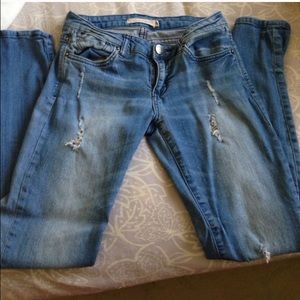 Forever 21 light wash denim.