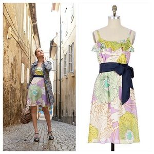 Anthropologie Aqueous Grove Slip Dress