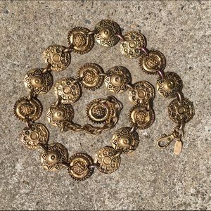 Vintage 90s gold chain belt Boho festival M L 30