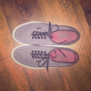 Vans size 8 women grey and black