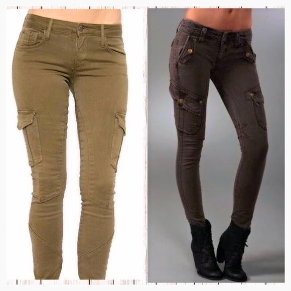 Two4One cargo pants, Free People & Joes Jeans.