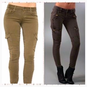 Two4One cargo pants, Free People & Joes Jeans.