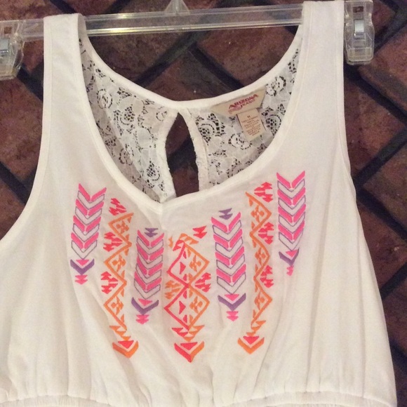 Adorable Tribal Print Dress with Lace Back - Picture 2 of 4