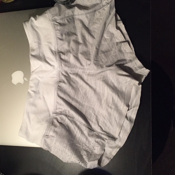 Gray lululemon speed shorts