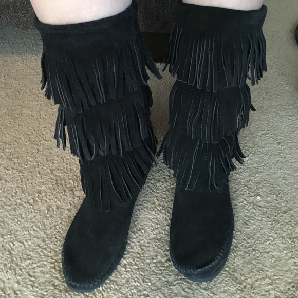 Minnetonka Fringe Boots