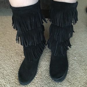 Minnetonka Fringe Boots