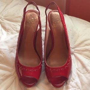 Vince Camuto red heels
