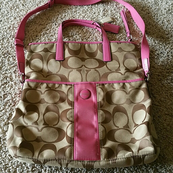 SOLD!! Pre-owned authentic Coach foldable purse