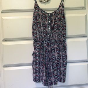 Aztec Print Romper