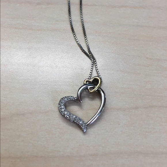 Diamond Heart-Shaped Necklace