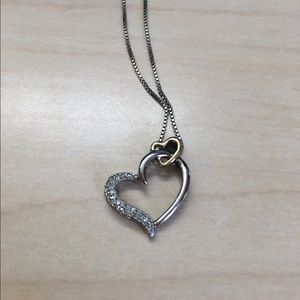 Diamond Heart-Shaped Necklace