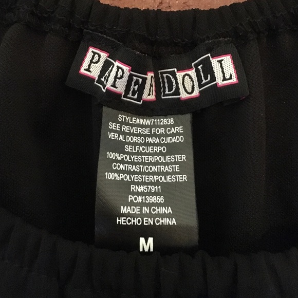 Black PaperDoll Dress with Flowing Sleeves - Picture 3 of 4