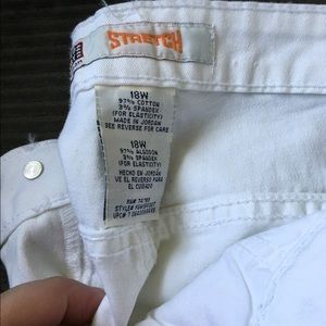 White Faded glory 18w Capri/pant