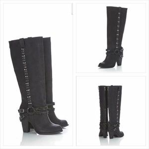 Black Not Rated Studded Boots