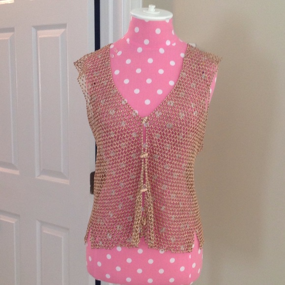 Tommy Bahama vintage bead vest