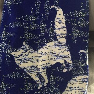 NWOT blue cat leggings OS